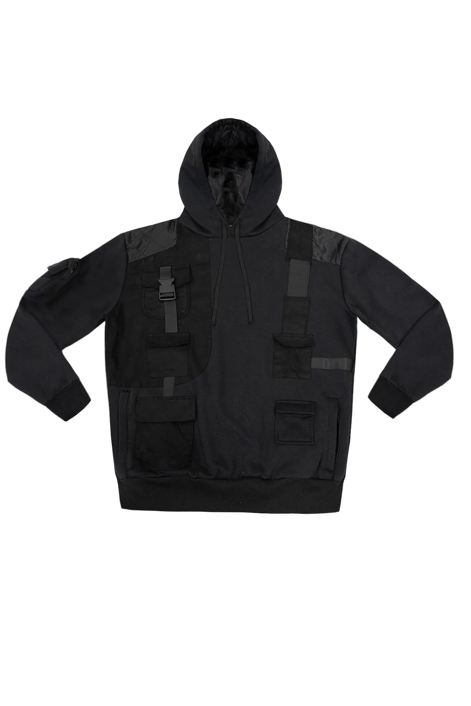 Men's Brigade Utility Cargo Pockets Fleece Hoodie