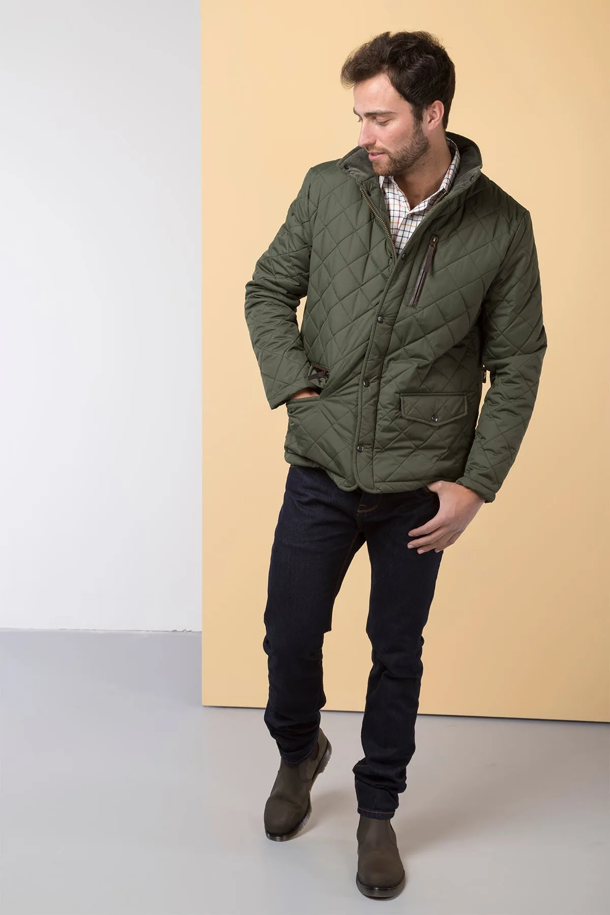 Men's Diamond Quilted Jacket - Wetherby