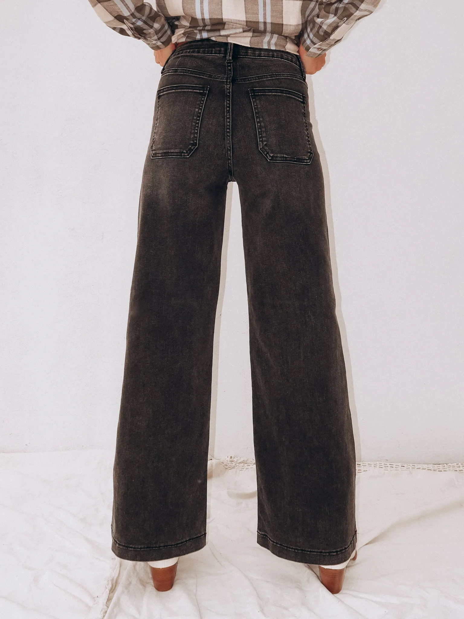 Midnight Sky Wide Leg Jeans