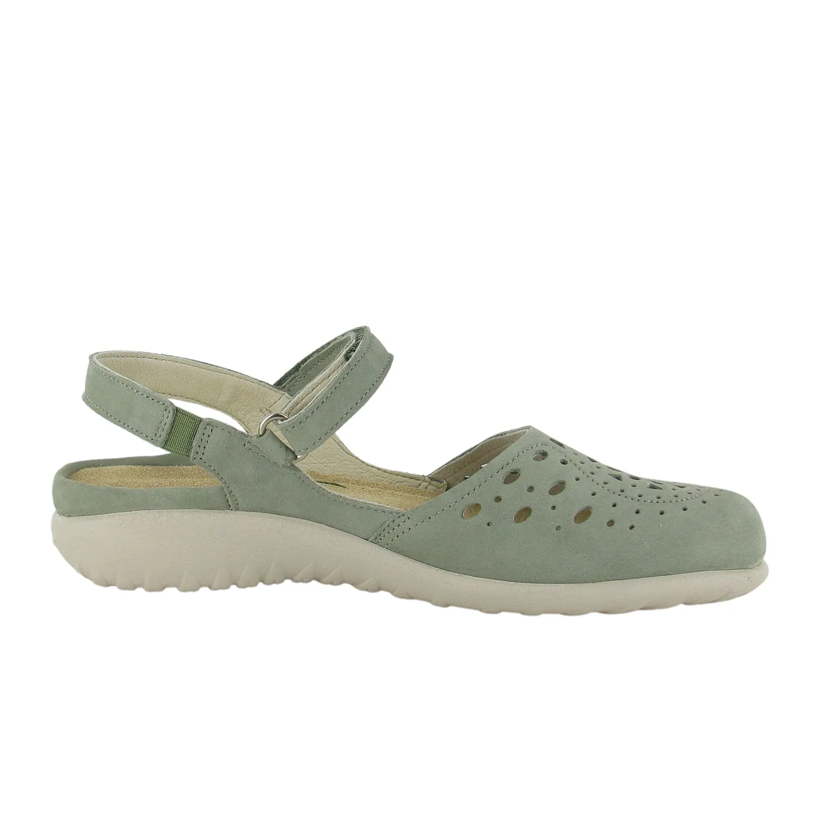 Naot Arataki Backstrap Sandal (Women) - Sage Nubuck