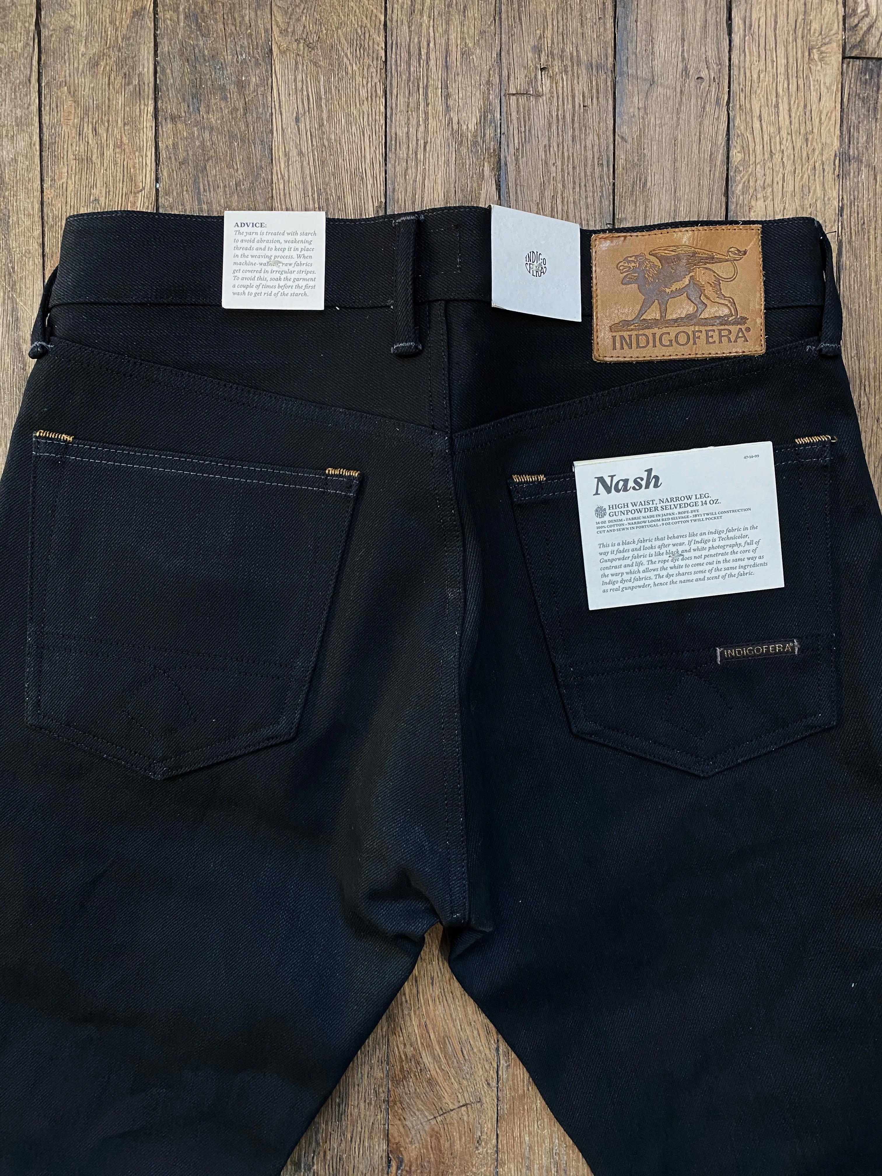 Nash Jeans | Gunpowder 14 oz Black | Indigofera