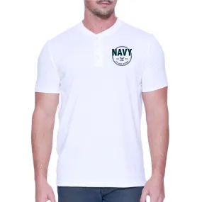 Navy Veteran Mens Henley T-Shirt