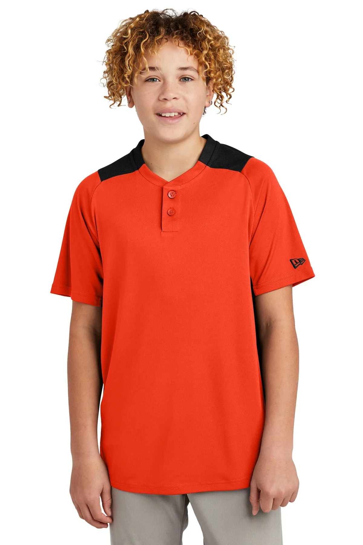 New Era Youth Diamond Era 2-Button Jersey. YNEA221