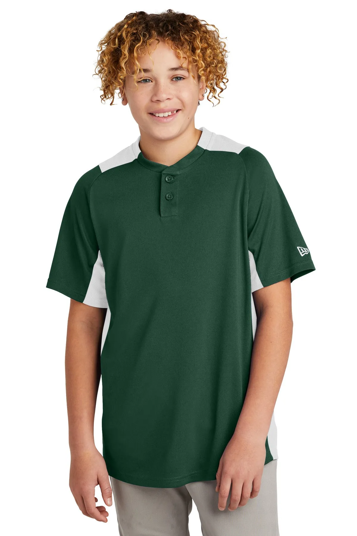 New Era Youth Diamond Era 2-Button Jersey. YNEA221