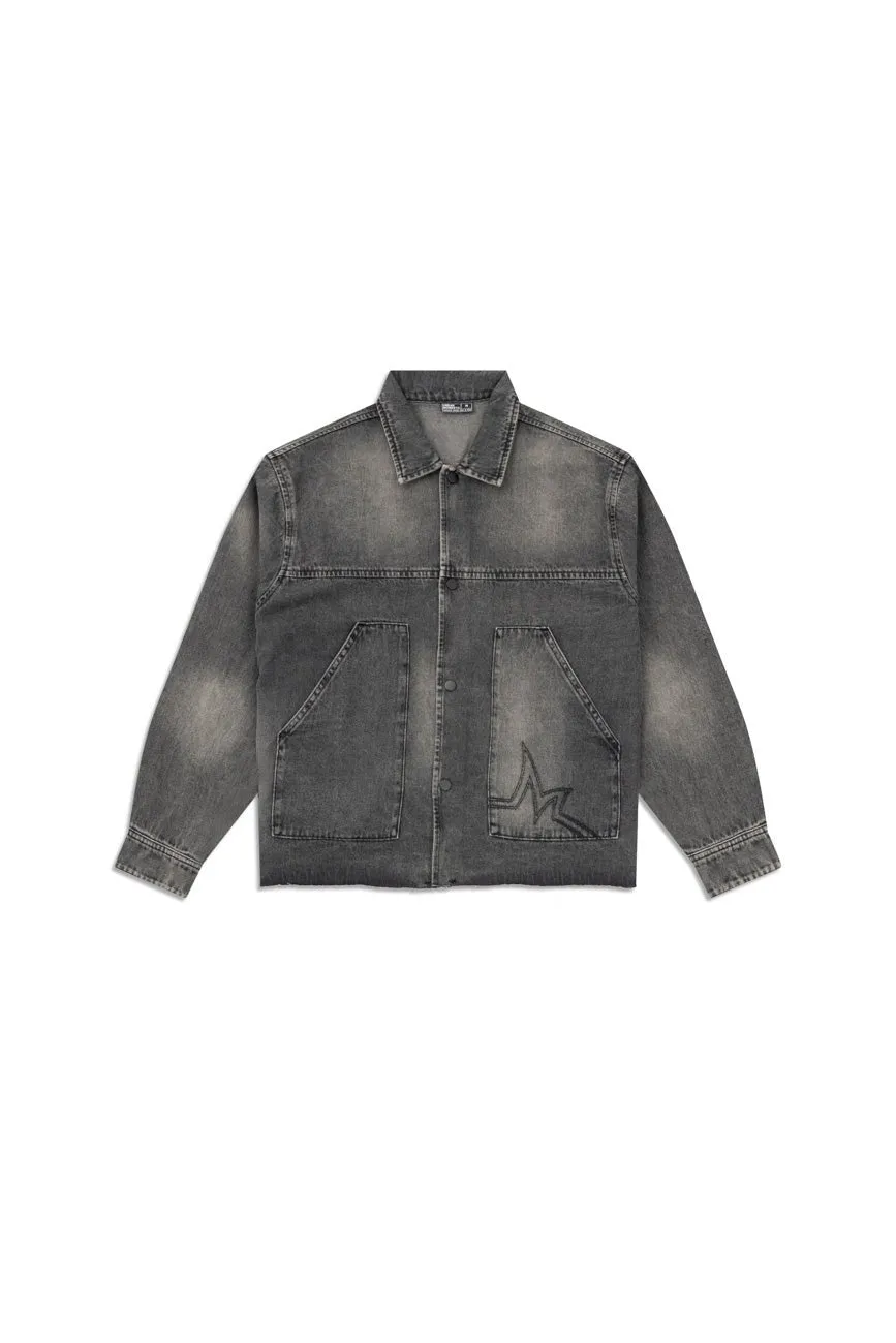 Novocaine // Frayed Hem Denim Jacket