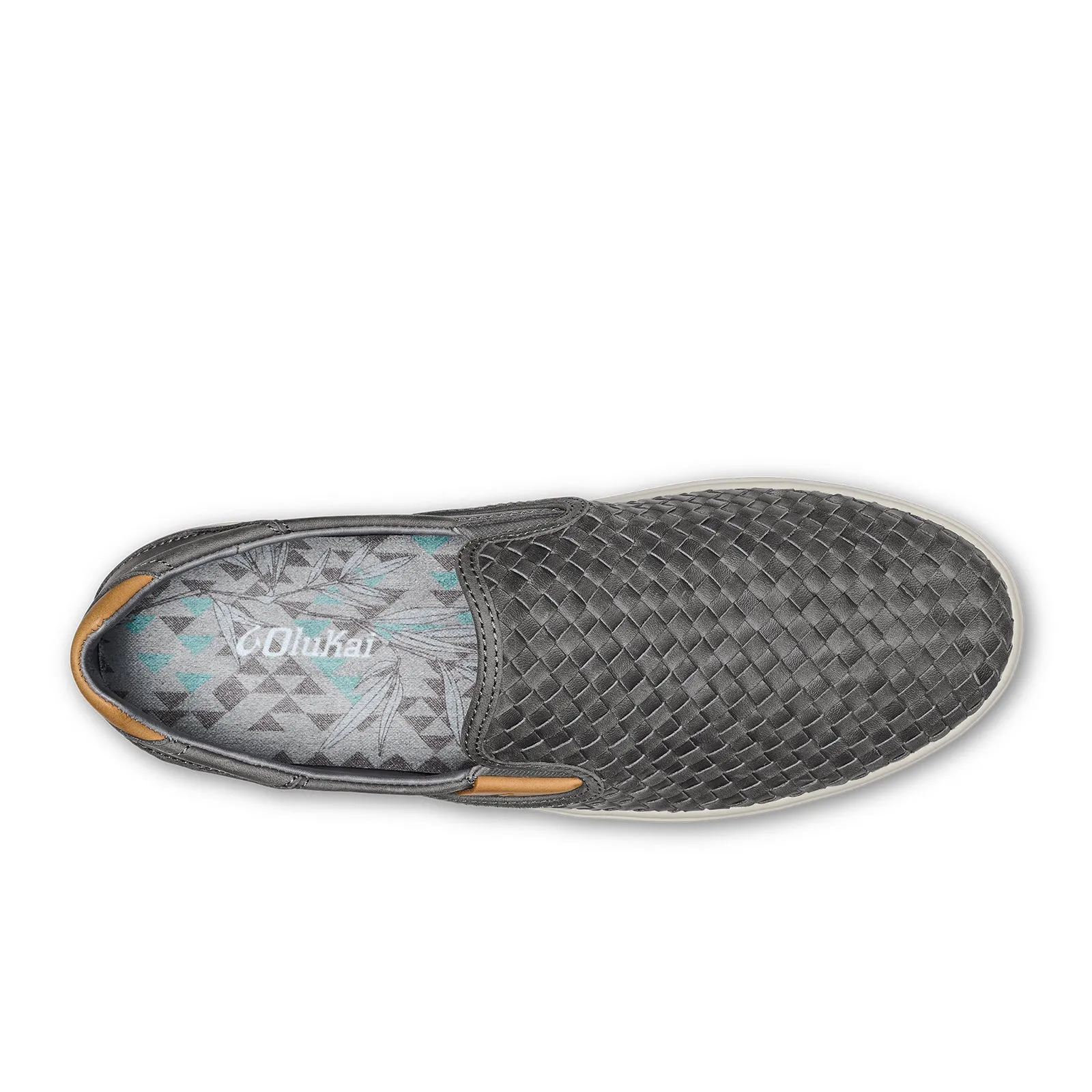 OluKai Lae'ahi Lauhala Slip On (Men) - Ash/Ash