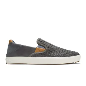 OluKai Lae'ahi Lauhala Slip On (Men) - Ash/Ash