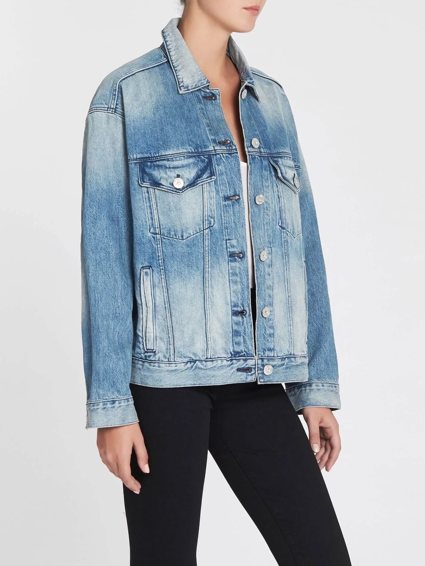 Oversized Boyfriend Classic Denim Jacket