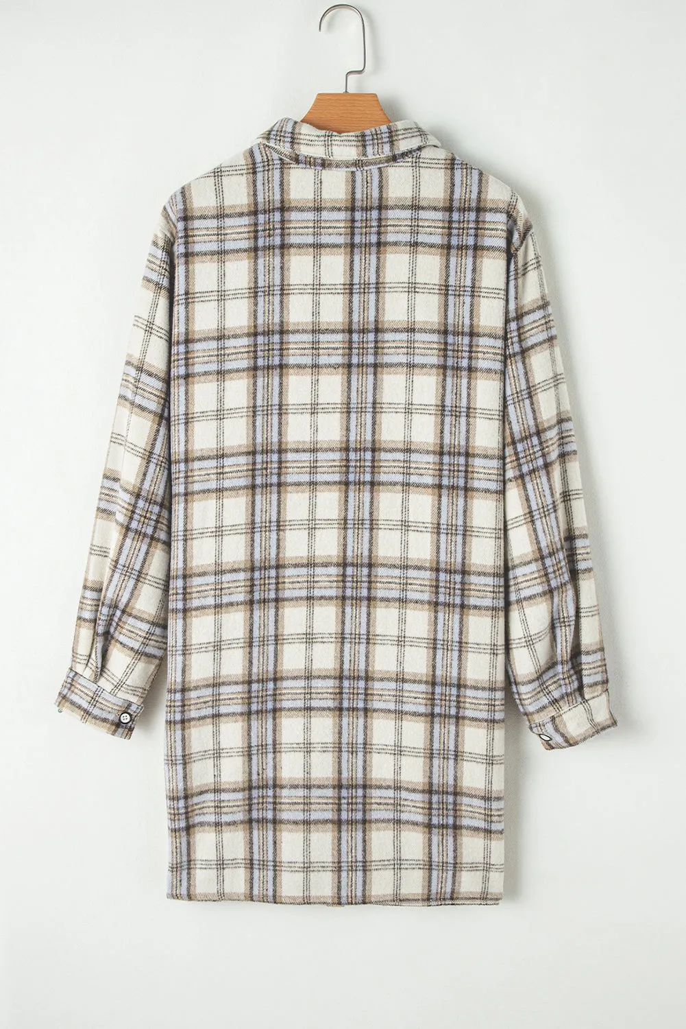 Plaid Tunic Shacket Plus Size