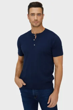 ShortTrim Fit Cotton Cashmere Henley