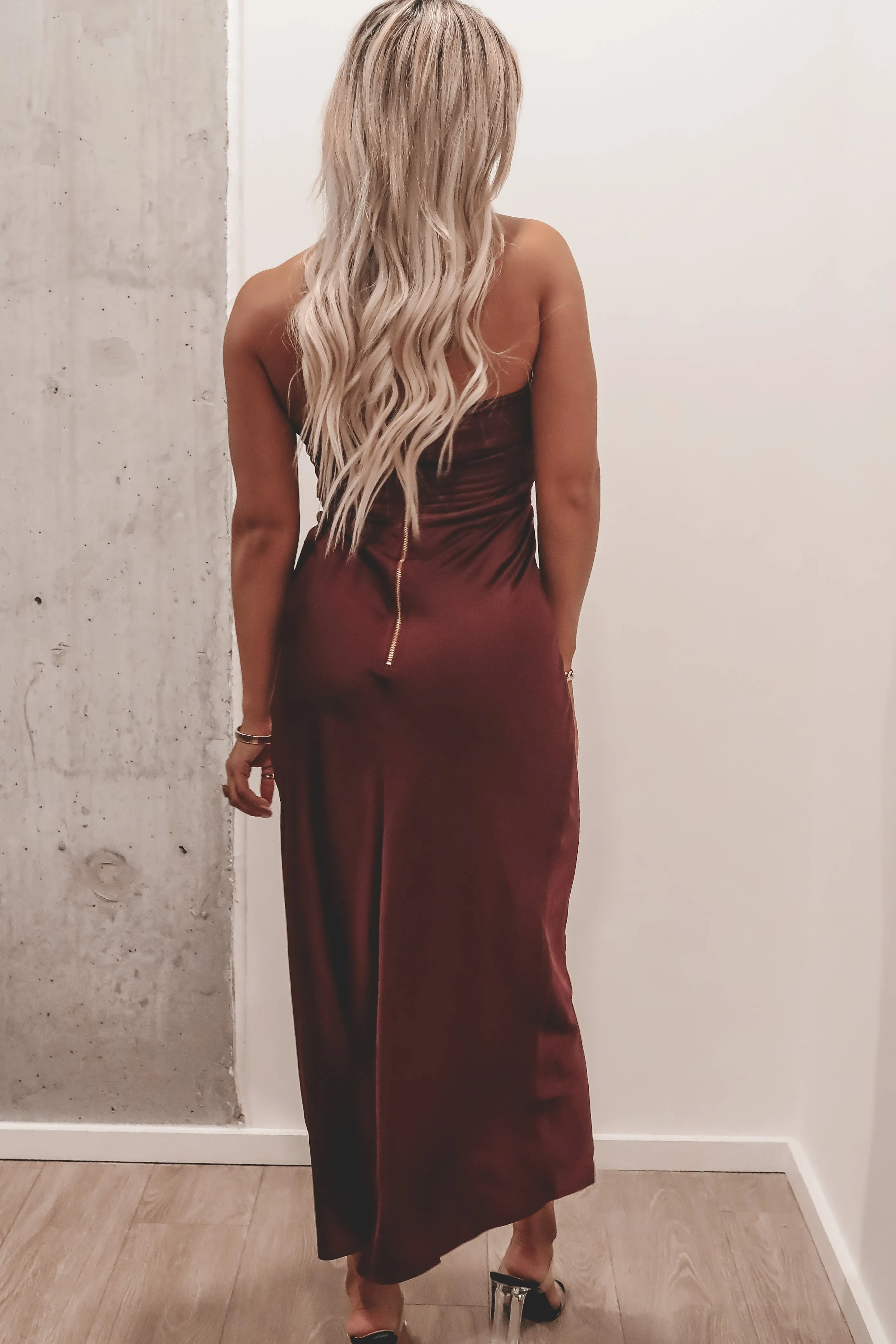 The Girls Have Arrived Strapless Maxi Dress