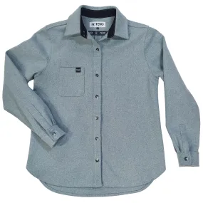 The OBAN eco MELTON Wool 2.0 Women's Shirt - Misty Blue