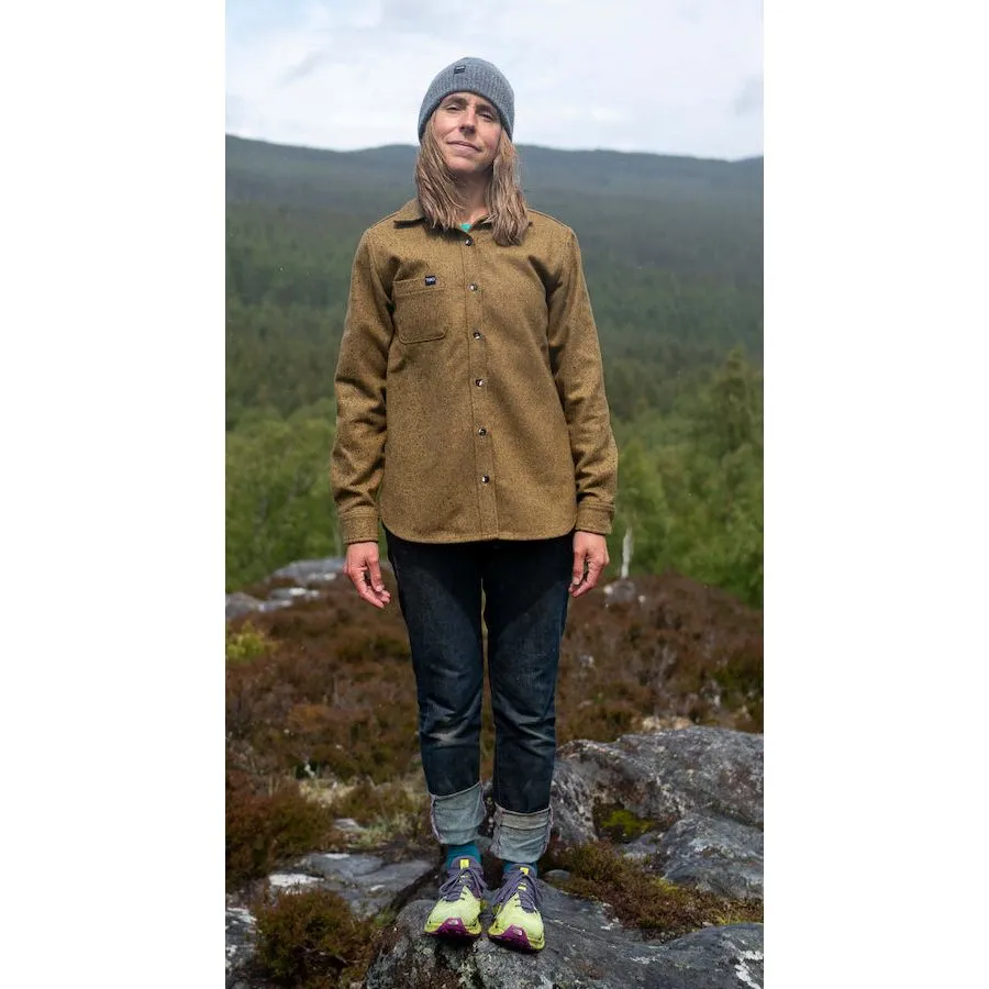 The OBAN eco MELTON Wool 2.0 Women's Shirt - Pinewood