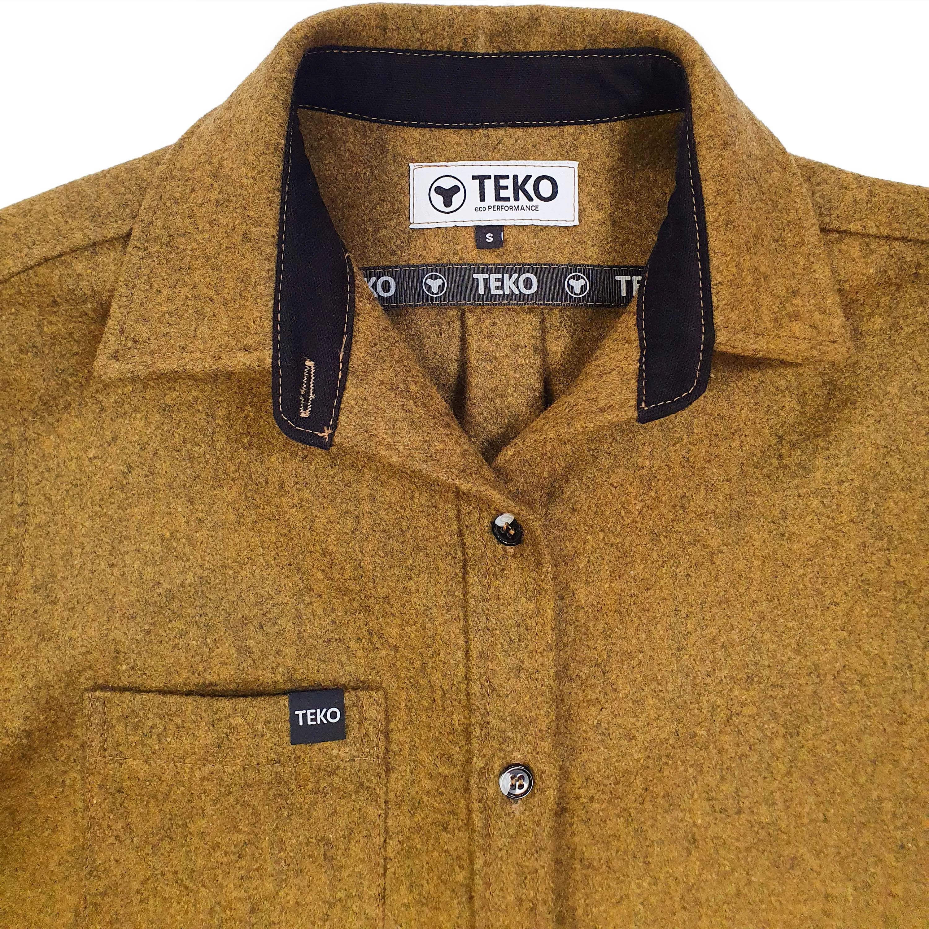 The OBAN eco MELTON Wool 2.0 Women's Shirt - Pinewood