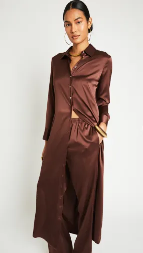 Veruschka Silk Dress Chocolate