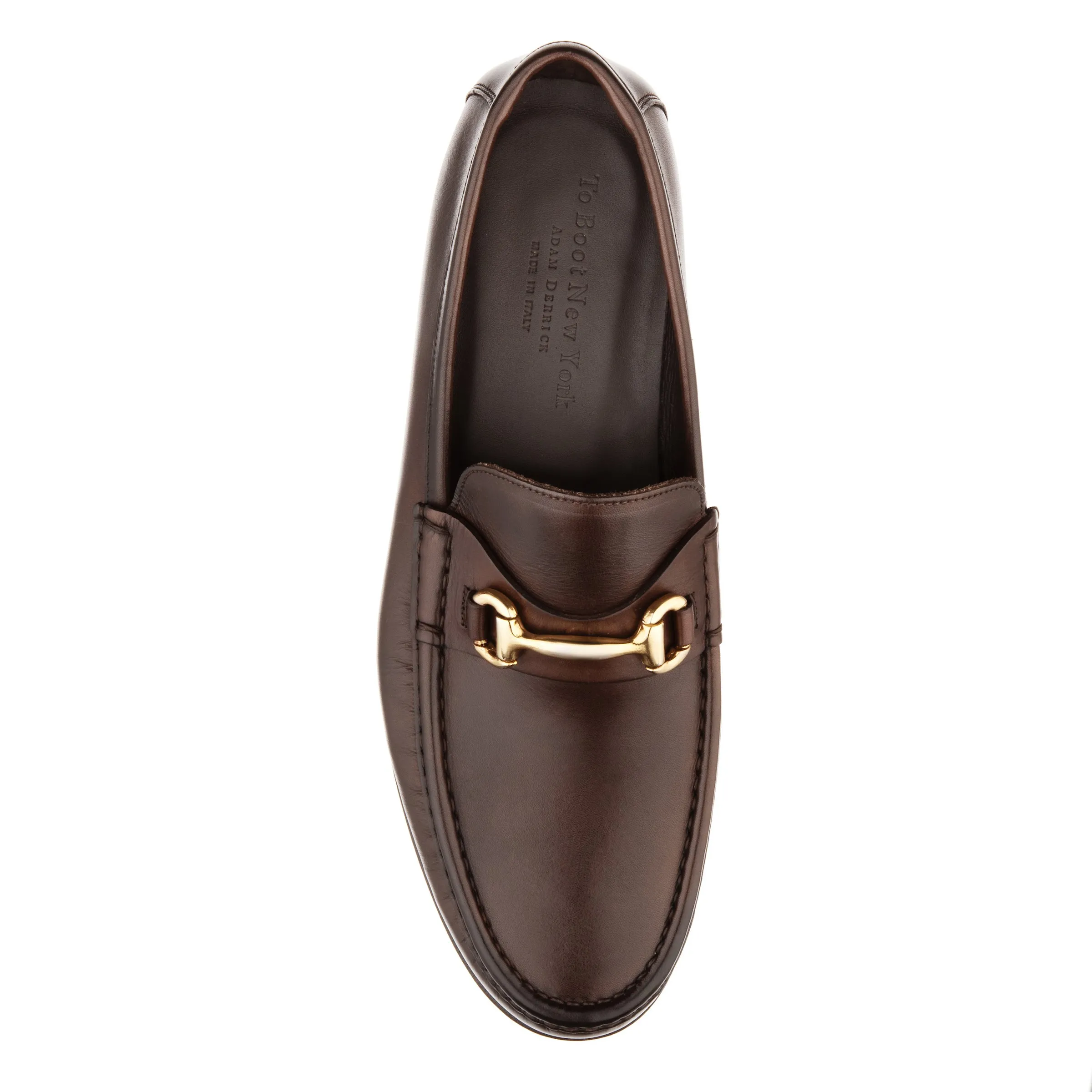 Watts Dark Brown Leather Bit Loafers