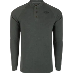 Weston Lakes Waffle Long Sleeve Henley