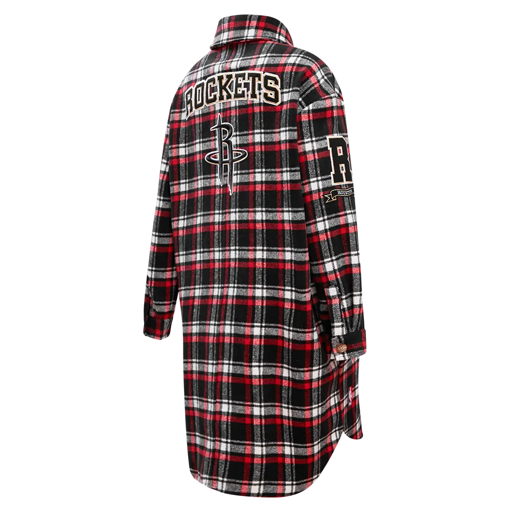 Women's Houston Rockets Pro Standard Plaid Button-Up Jacket