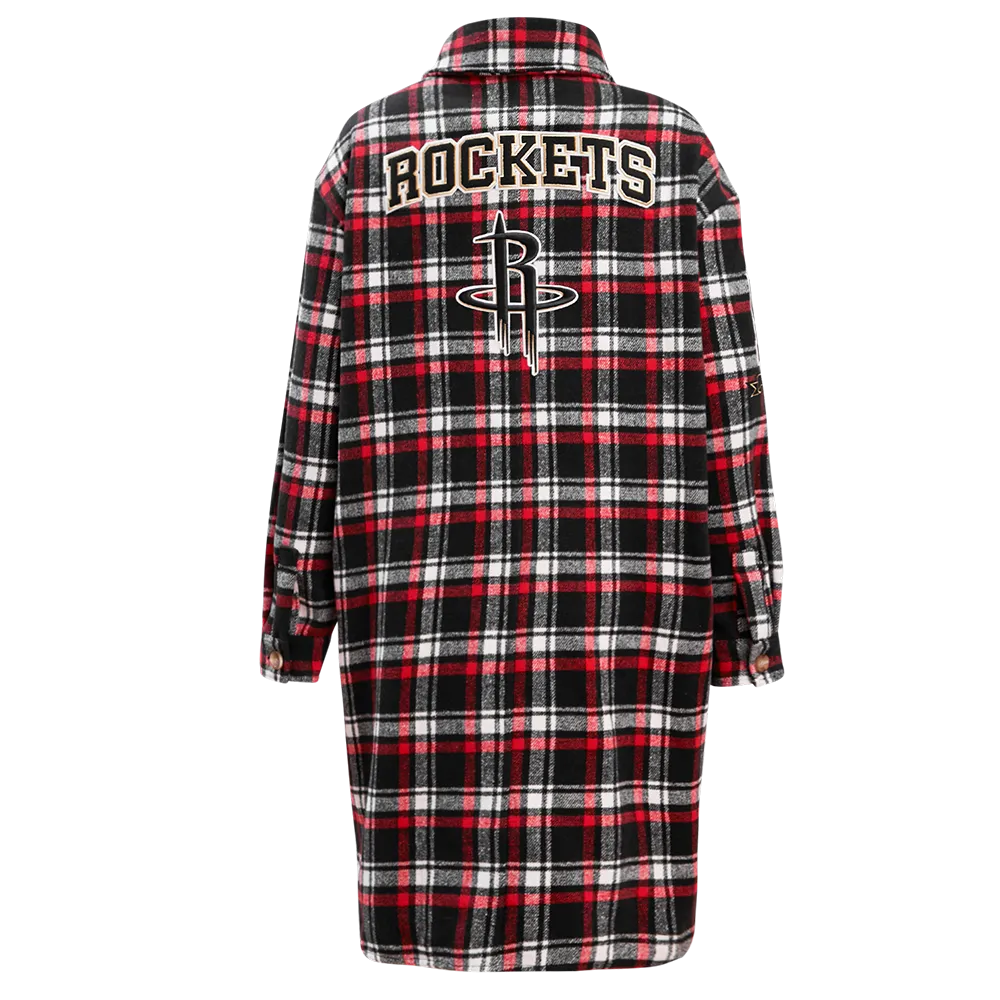 Women's Houston Rockets Pro Standard Plaid Button-Up Jacket