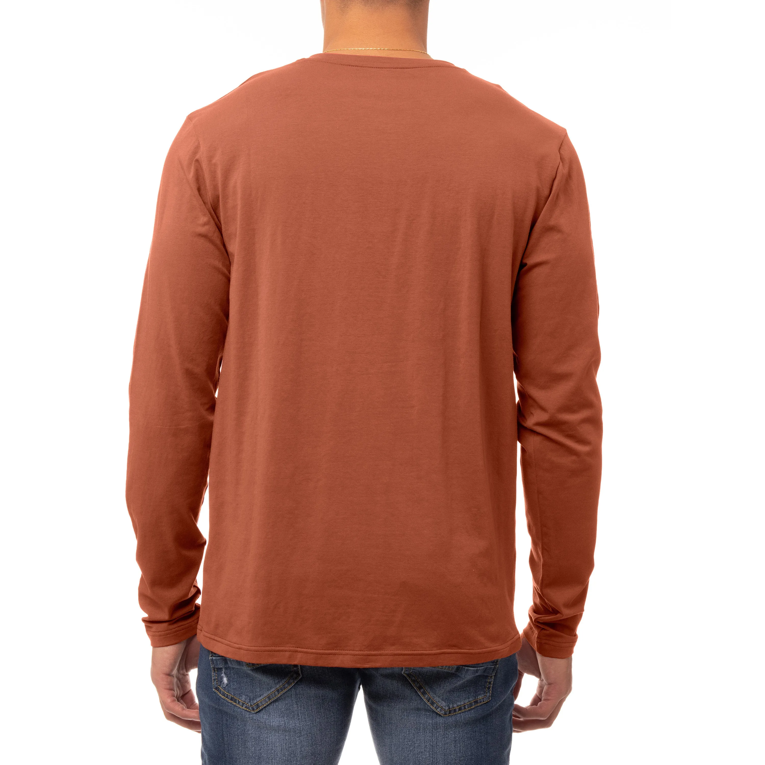 X RAY Men's Classic Long Sleeve Henley T-Shirt