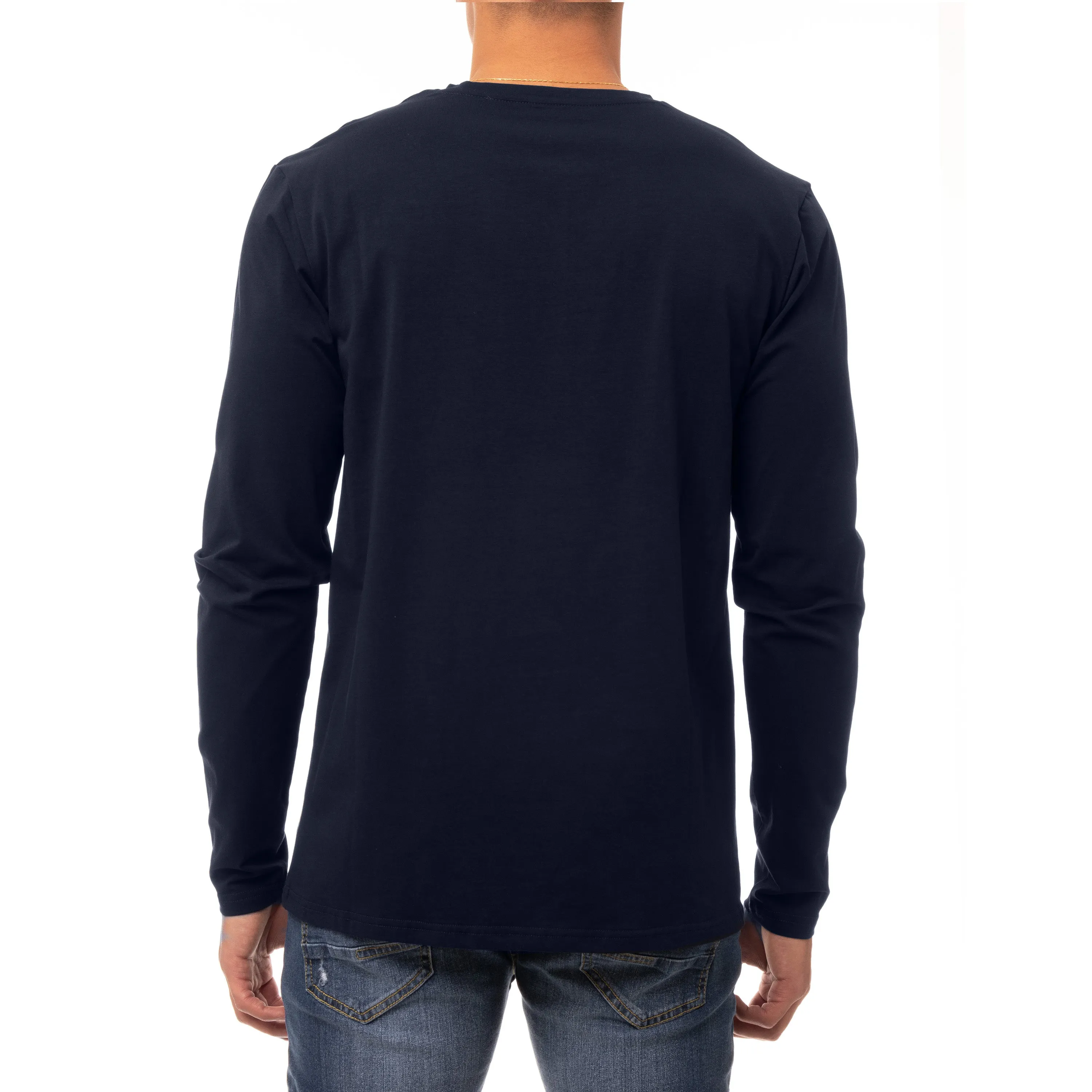 X RAY Men's Classic Long Sleeve Henley T-Shirt