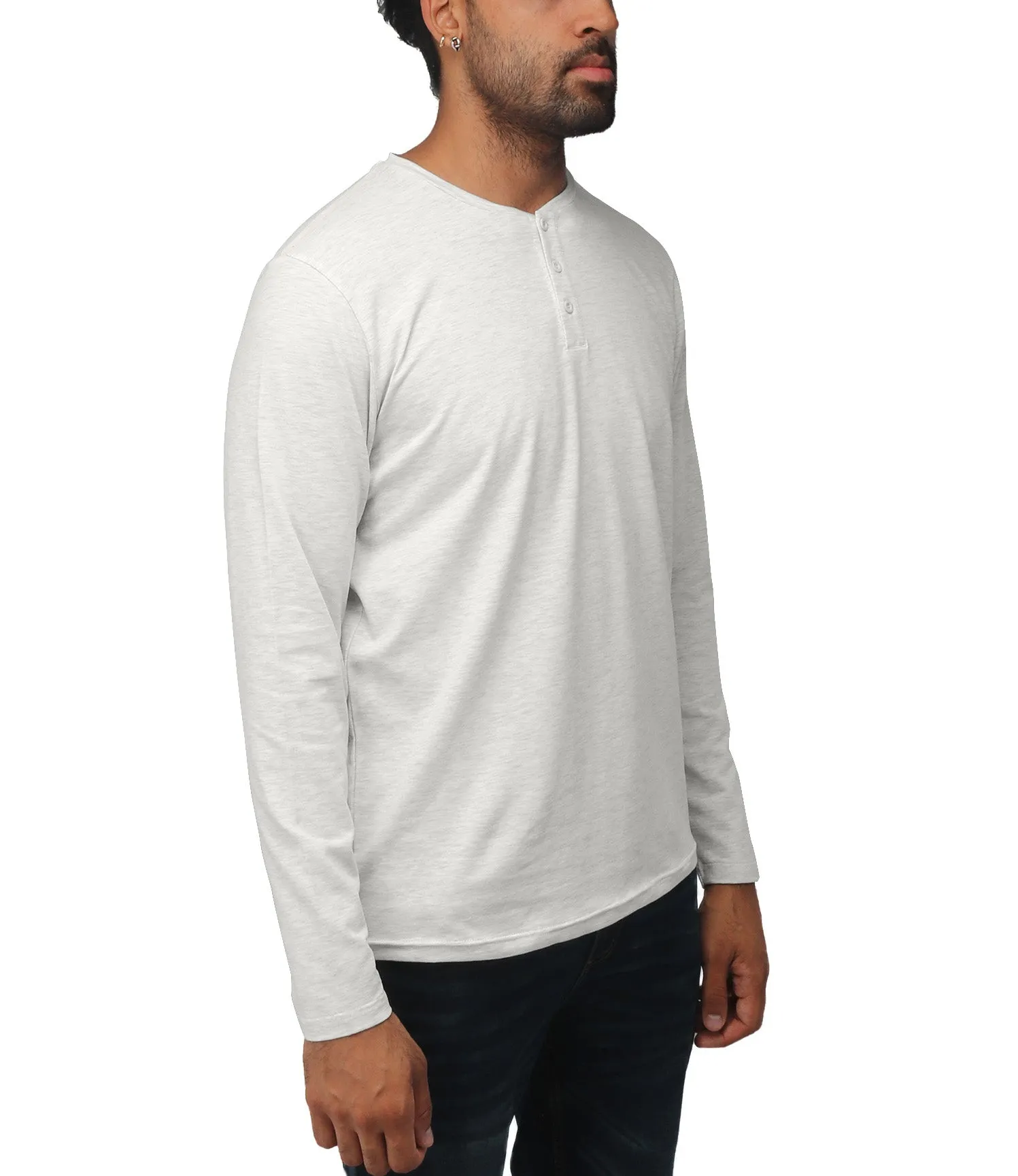 X RAY Men's Classic Long Sleeve Henley T-Shirt