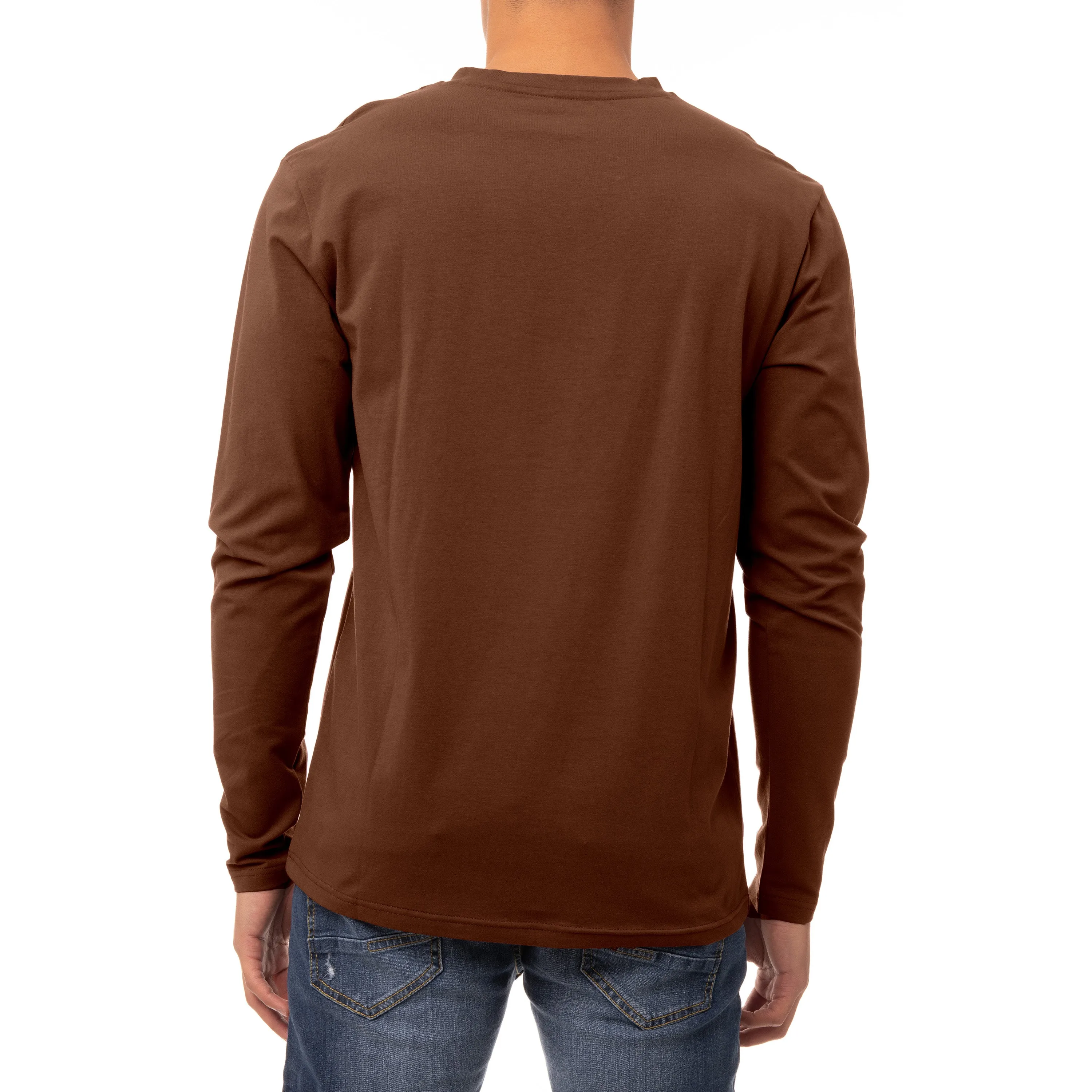 X RAY Men's Classic Long Sleeve Henley T-Shirt